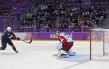 Сборная США выиграла по буллитам у России в матче хоккейного турнира