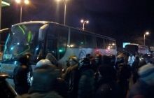 На Полтавщине активисты остановили три автобуса с титушками