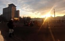 В сети появилось видео выстрела снайпера в безоружного человека