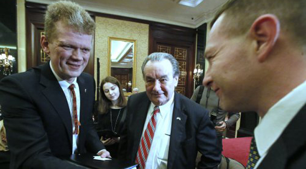 Министр аграрной политики Украины Игорь Швайка во время встречи с представителями европейской бизнес ассоциации, 3 марта 2014 г. 