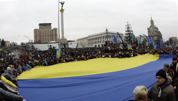Майдан Незалежности в Киеве, 1 декабря 2013 г. 