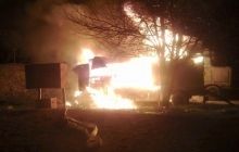 Українські військові загасили вогонь на аеродромі Бельбек