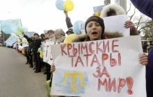 Півтисячі кримських татар мітингують проти референдуму в Сімферополі