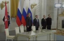 Treaty on annexation of Crimea and Sevastopol to RF is signed in Kremlin