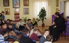 Братия Киево-Печерской лавры посетила подшефный детский дом
