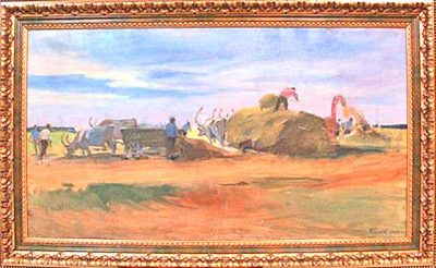 Одна зі зниклих картин. Глюк Гаврило. «Добрянські бики» / mvs.gov.ua