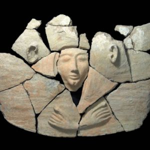  Археологи раскопали глиняный саркофаг цилиндрической формы с крышкой