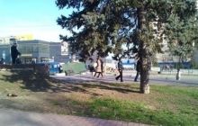 Сепаратисти зводять барикади біля будівлі СБУ в Луганську, трасу завалено шинами