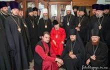 Митрополита Володимира привітали з Великоднем вікарні архієреї та благочинні Київської єпархії