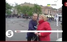 В Одессе на журналистку напали во время прямого эфира