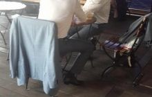 Царева сфотографировали в Москве во время беседы с сыном Пшонки