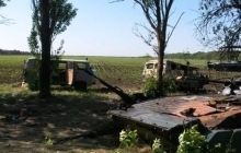 Украинская авиация ошибочно обстреляла разгромленный террористами пост военных под Волновахой