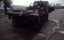 У Донецьку українські військові знищили два КамАЗи з бойовиками - очевидці