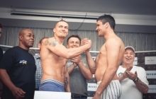 Александр Усик оказался на полтора килограмма легче соперника перед боем в Одессе
