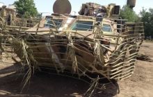 Опубліковані фото БТР-4Е, який витримав кілька снарядів з РПГ терористів
