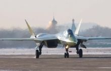 Истребитель пятого поколения Т-50 загорелся при посадке под Москвой