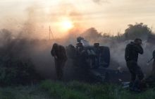 Украинские десантники отражают атаку террористов