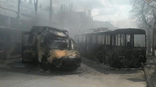 Террористы уничтожили треть городского транспорта Краматорска / ipress.ua
