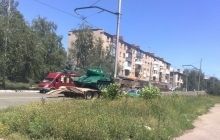 На Донетчине с постамента угнали еще один танк (фото)