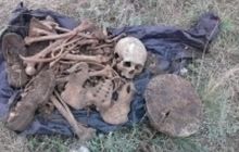 Десантники в зоні АТО перепоховали знайдені рештки червоноармійця (фото)