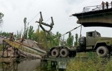 Военные инженеры построили временный мост близ Славянска