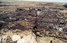 У мережі з'явилися фотографії знищеного бойовиками табору сил АТО під Зеленопіллям