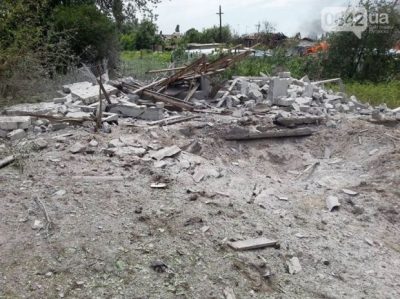 Фото Разрушенные здания Кондрашовки 02 июля 2014