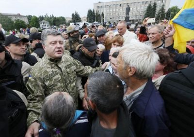 Фото Порошенко посетил Славянск 08 июля 2014