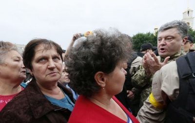 Фото Порошенко посетил Славянск 08 июля 2014