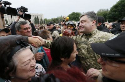 Фото Порошенко посетил Славянск 08 июля 2014