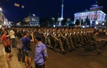 "Гради" в центрі Києва: на Майдані провели репетицію військового параду (фоторепортаж)
