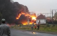 Комиссия «Укрзализныци» ищет причины аварии цистерн с нефтью