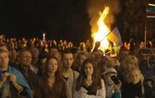 В столице Литвы спели гимн Украины и зажгли огонь солидарности