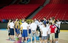 Збірна України з баскетболу провела перші тренування на арені, де гратиме матчі ЧС