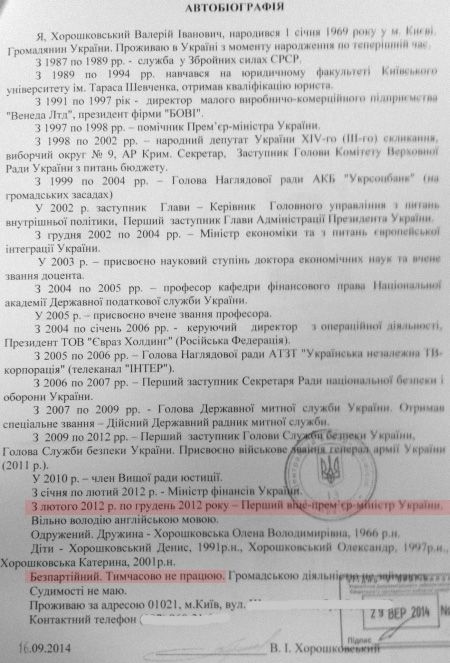 Перед выборами Хорошковский вспомнил, что два года был заграницей из-за командировки Перед выборами Хорошковский вспомнил, что два года был заграницей из-за командировки