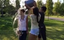 Дружина та діти Президента облилися крижаною водою в естафеті Ice Bucket Challenge