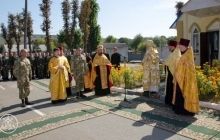Філарет освятив храм на території військової частини 101 окремої бригади охорони ГШ ЗСУ