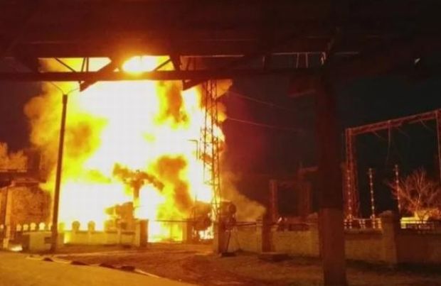 Пожежа на Луганській ТЕС / фото соцмережі Пожежа на Луганській ТЕС / фото соцмережі