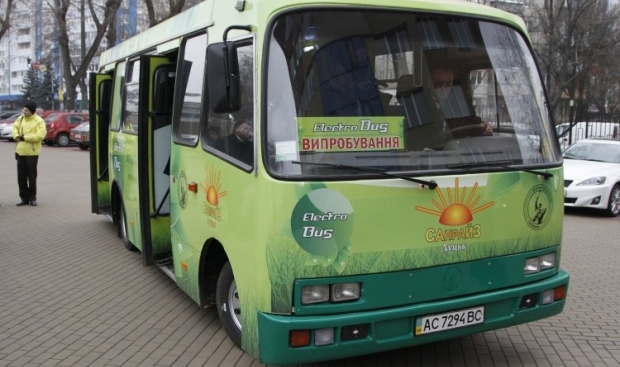 Перший електроавтобус на базі моделі Богдан, Київ, 18 листопада