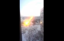 В сети появилось еще одно видео залпа "Града" из жилых кварталов Донецка