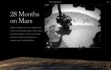 28 месяцев пребывания Curiosity на Марсе показали в двухминутном видеоролике