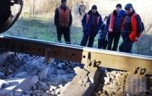 Появились фотографии с места взрыва на железной дороге в Одессе