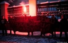 У Генпрокуратуры в центре Москвы развернули баннер "Савченко - заложница кремлевской хунты" (фото, видео)
