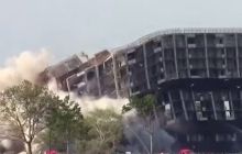 В сети появилась подборка видео подрывов высотных зданий