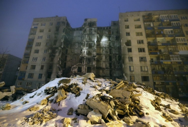 Будинок, в якому зруйновано два стояки / Фото УНІАН