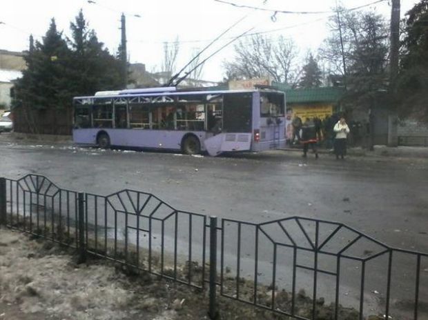 В обстреле остановки виновата Россия - Яценюк В обстреле остановки виновата Россия - Яценюк