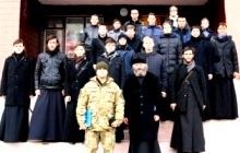 Воспитанники Киевской духовной семинарии посетили Президентский полк Минобороны Украины