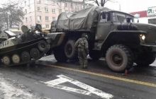 У Донецьку відбулося відразу дві ДТП за участю БМП і «Уралу» бойовиків (фото)