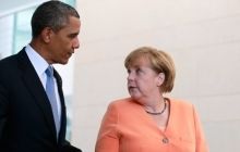 Obama and Merkel agree to hold Russia to account for escalating Donbas conflict