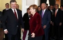 Порошенко, Меркель и Байден «скоординировали дальнейшие шаги» для мира на Донбассе